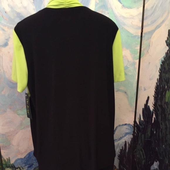 DN Design Black Color Block Short Dress w/Shrug - Picture 4 of 6